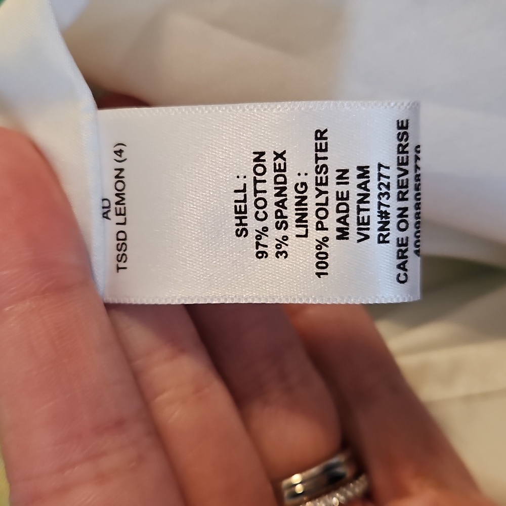 Elle Lemon Print Dress Size 4‎ - Picture 4 of 8